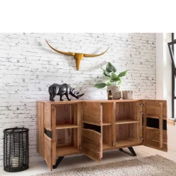 Wohnen Sideboards & Kommoden|Sideboards & Kommoden*Loft Style Sideboard Draguno aus Akazie massiv