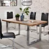 Wohnen Loft Möbel|Industrial Möbel*Loft Tisch Nestore aus Eiche und Edelstahl