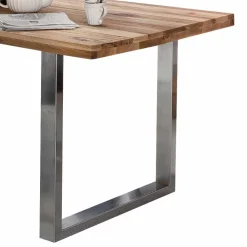 Wohnen Loft Möbel|Industrial Möbel*Loft Tisch Nestore aus Eiche und Edelstahl