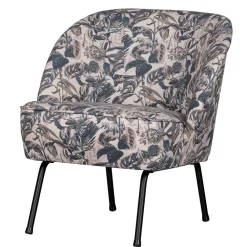 Wohnen Retro Möbel|Sessel*Lounge Sessel aus Samt mit floralem Dessin - Rosco