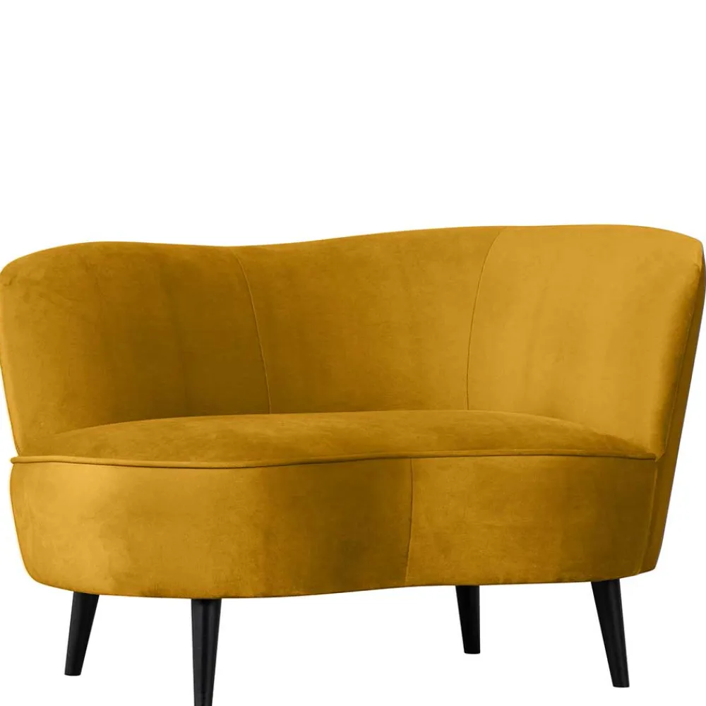 Wohnen Lounge Sessel in Ocker Gelb Samt - Srimanko