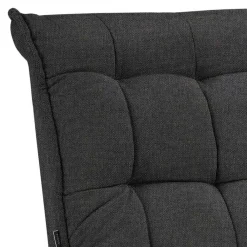 Wohnen Lounge Sessel mit Hocker in Anthrazit - Mook (zweiteilig)