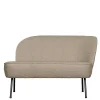 Wohnen Retro Möbel|Sofas*Loungesofa aus Boucle Stoff in Beige - Laderla