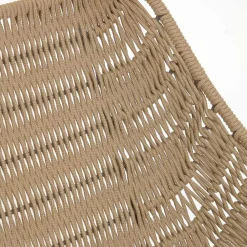 Wohnen Rattanmöbel*Loungestuhl aus Kordelgeflecht in Beige - Abecra (2er Set)