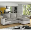 Wohnen Schlafsofas*L-Schlafsofa in Beigegrau und Weiß - Mallorca
