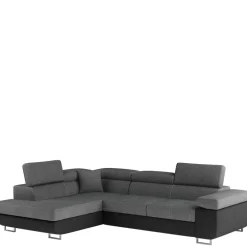 Wohnen Schlafsofas*L-Schlafsofa in Grau und Schwarz - Vichada