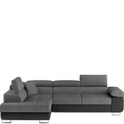 Wohnen Schlafsofas*L-Schlafsofa in Grau und Schwarz - Vichada