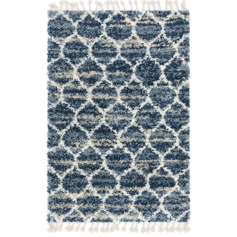 Wohnen Teppiche*Läufer Teppich in drei Größen in Blau und Creme - Addagio