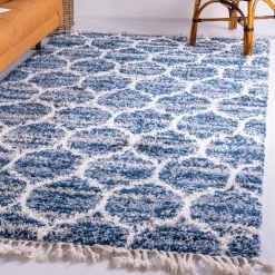 Wohnen Teppiche*Läufer Teppich in drei Größen in Blau und Creme - Addagio