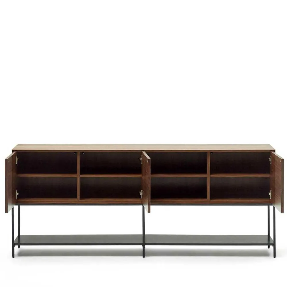 Wohnen Graue Möbel|Küchenschränke*Luftig gestaltetes Sideboard in Nussbaum - Milena