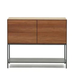 Wohnen Luftige Türen-Kommode in Nussbaumfarben - Milena