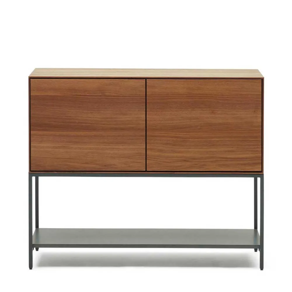 Wohnen Luftige Türen-Kommode in Nussbaumfarben - Milena