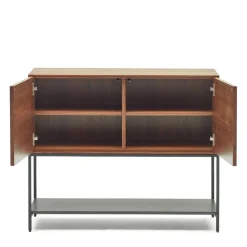 Wohnen Luftige Türen-Kommode in Nussbaumfarben - Milena