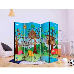 Kinder Wohnen Lustig bedruckter Paravent für Kinder - Zytruma