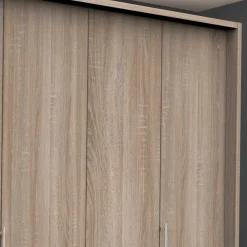 Wohnen 2m breiter Gleittüren-Schrank mit drei Schubladen - Zayun