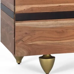 Wohnen Mangoholz Kommode mit Marmorplatte - Rasvanna