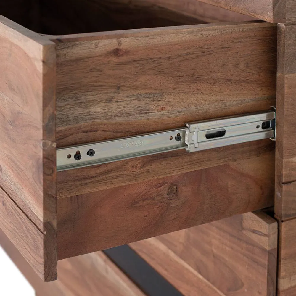 Wohnen Mangoholz Kommode mit Marmorplatte - Rasvanna