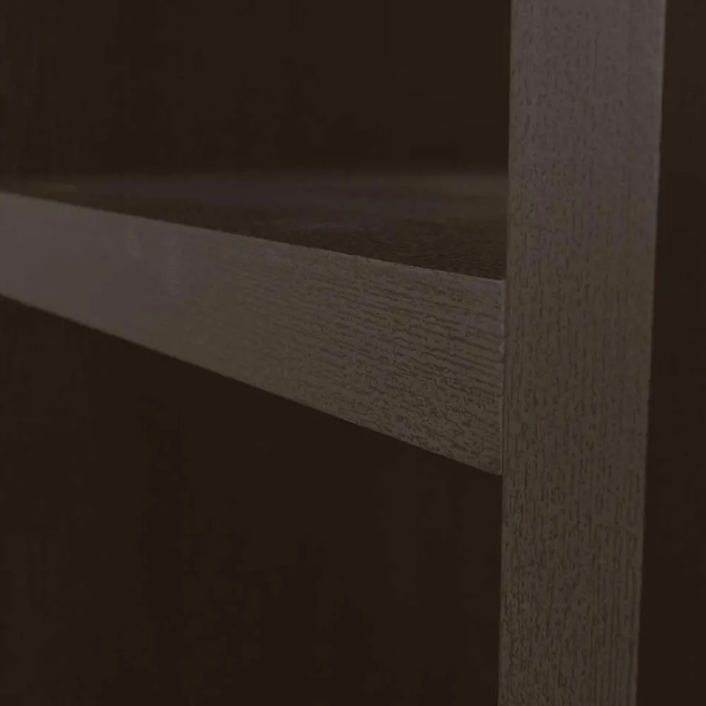 Wohnen Esszimmerregale|Paravents*Markantes Standregal in Dunkelbraun - Belpasso