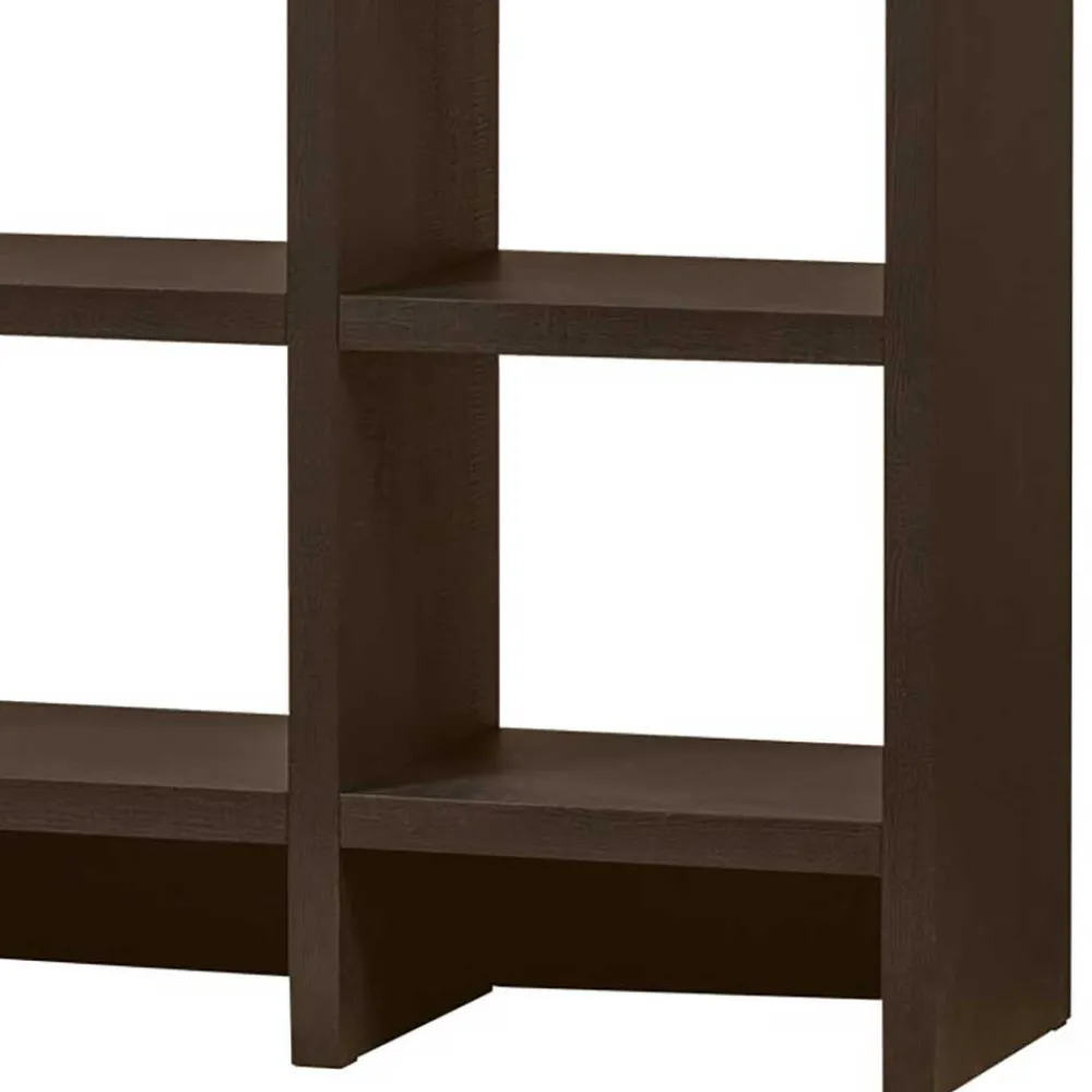 Wohnen Esszimmerregale|Paravents*Markantes Standregal in Dunkelbraun - Belpasso