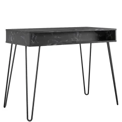 Wohnen Bürotische*Marmor Optik Schreibtisch in Schwarz - Siamta