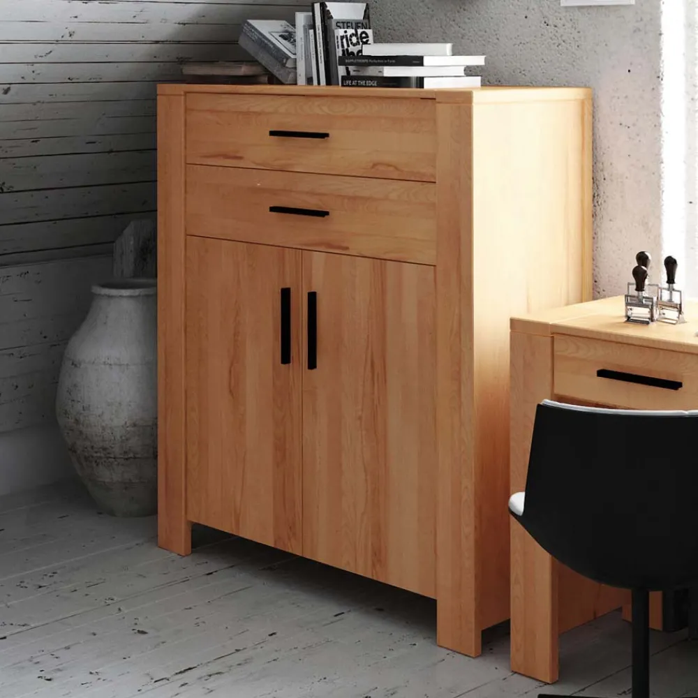 Wohnen Esszimmerschränke|Highboards*Massiv Highboard Mosniak aus Kernbuche geölt