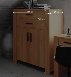 Wohnen Esszimmerschränke|Highboards*Massiv Highboard Mosniak aus Kernbuche geölt