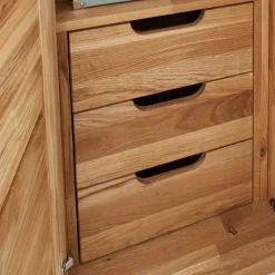 Wohnen Kleiderschränke|Kleiderschränke*Massiv Holzschrank Cranos aus Wildeiche