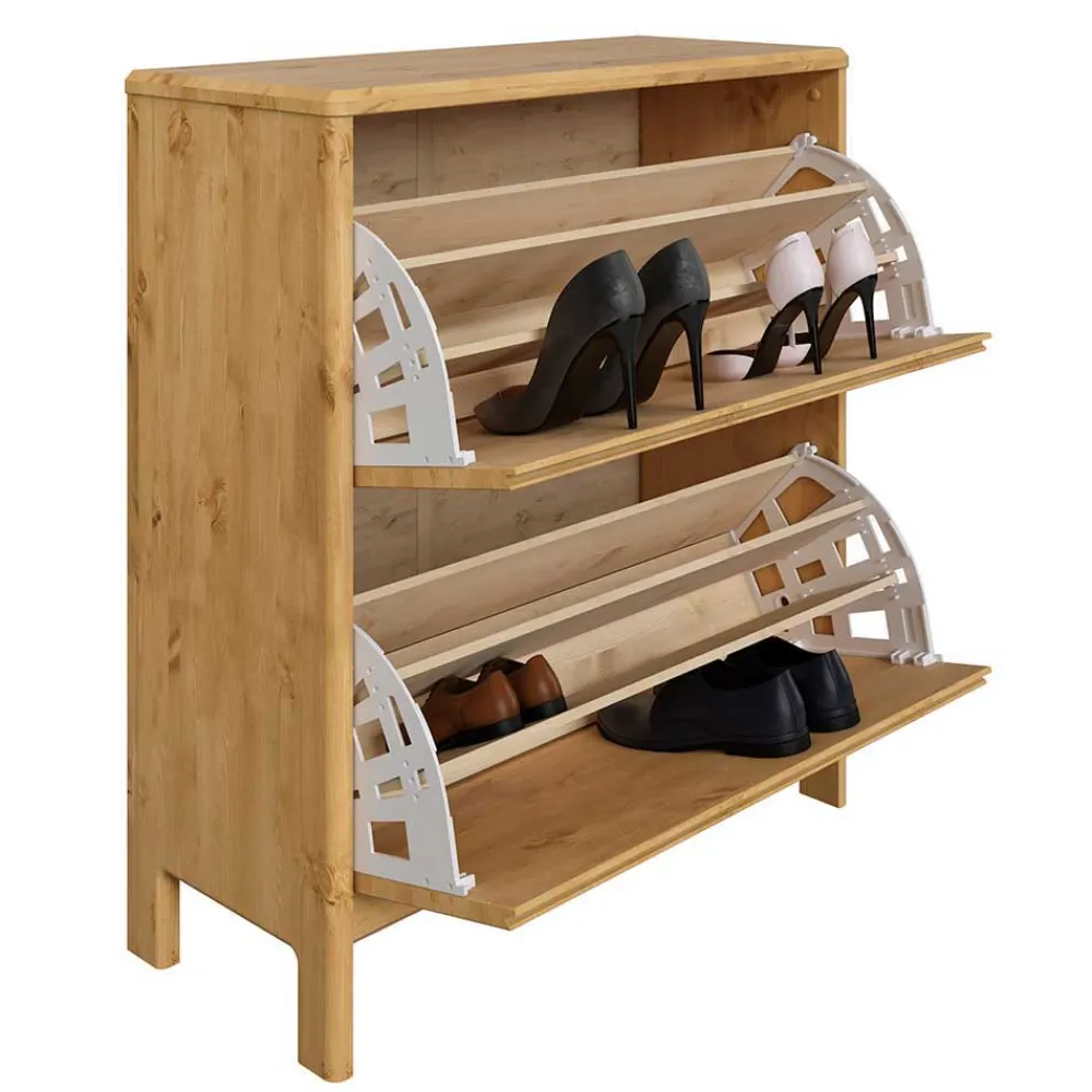 Wohnen Massive Flurmöbel aus Kiefer geölt - Etvina (vierteilig)