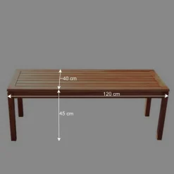 Wohnen Küchenbänke|Esszimmerbänke*Massive Holzbank Vivian für Garten