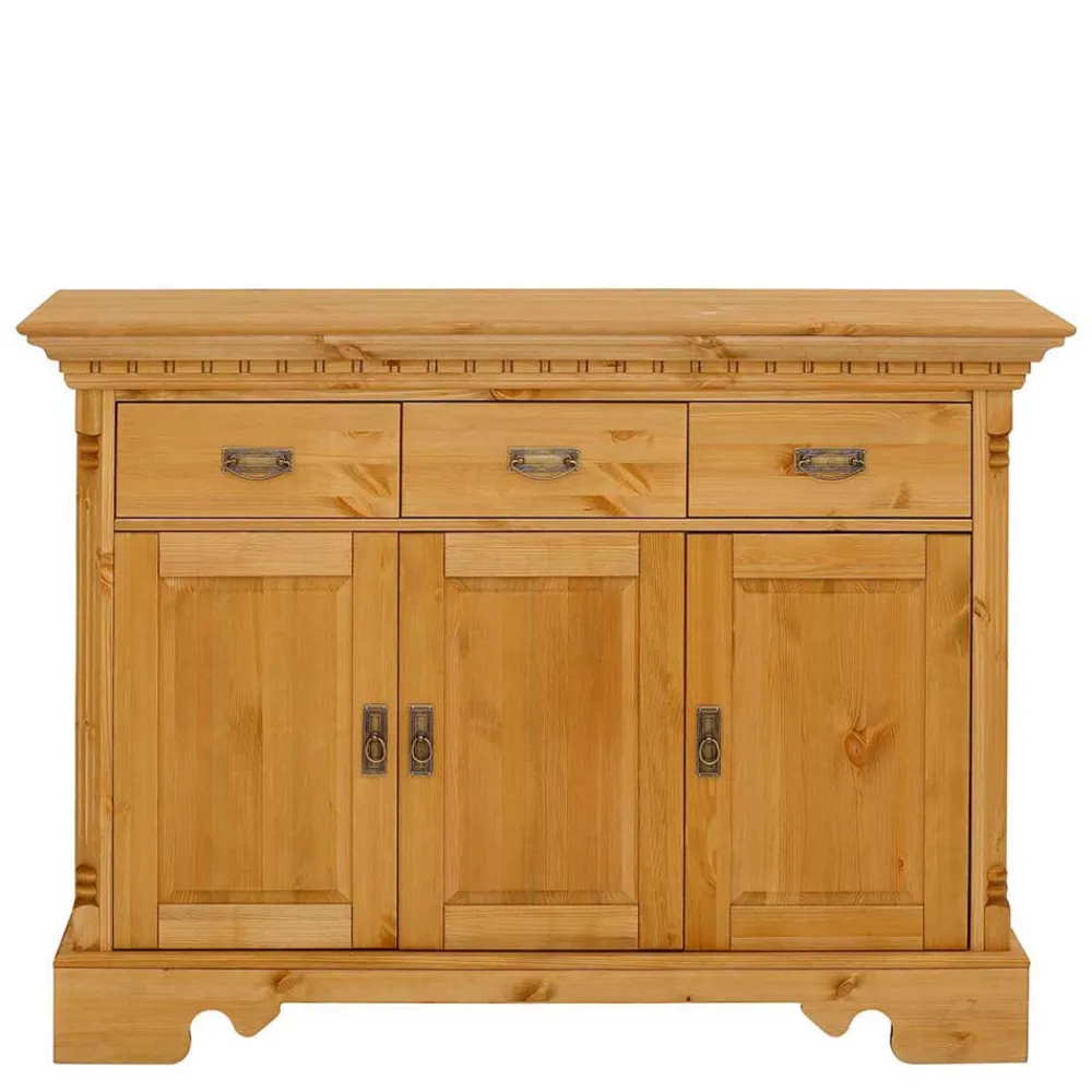 Wohnen Wohnzimmerschränke|Wohnwände*Massive Landhaus Schränke als Set - Fausanda (fünfteilig)