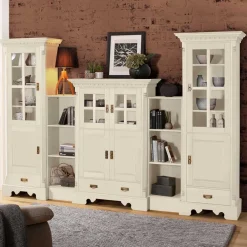 Wohnen Massive Schränke & Regale in Creme - Rospus (fünfteilig)