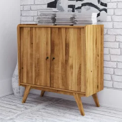 Wohnen Massive Türen-Kommode im Mid Century Stil - Hardus