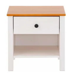 Wohnen Landhausmöbel|Nachttische*Massiver Nachttisch mit Fach & Schublade - Ucledia