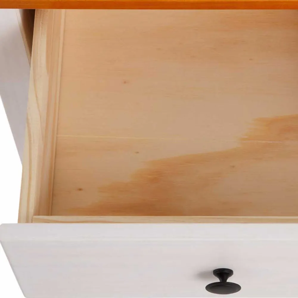 Wohnen Landhausmöbel|Nachttische*Massiver Nachttisch mit Fach & Schublade - Ucledia