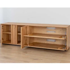 Wohnen Massiver TV Unterschrank mit LED Licht - Cocondar