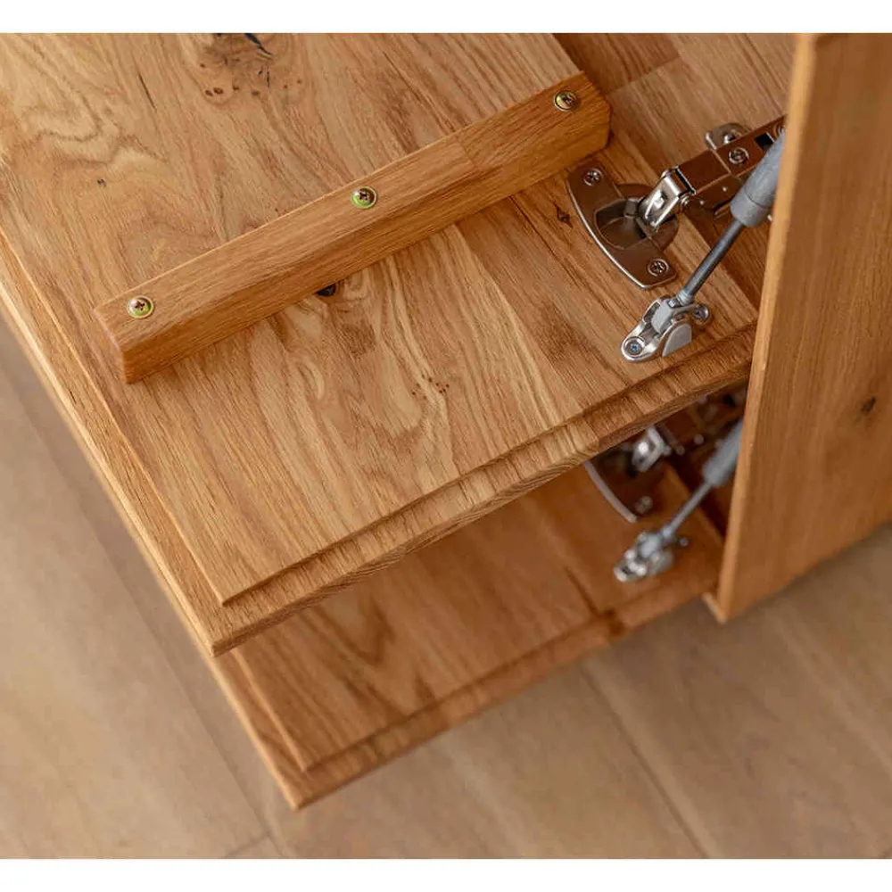 Wohnen Massiver TV Unterschrank mit LED Licht - Cocondar