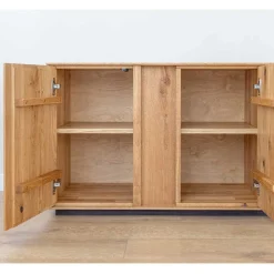 Wohnen Massiver TV Unterschrank mit LED Licht - Cocondar