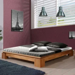 Wohnen Massives Bett Trambona für Dachschrägen