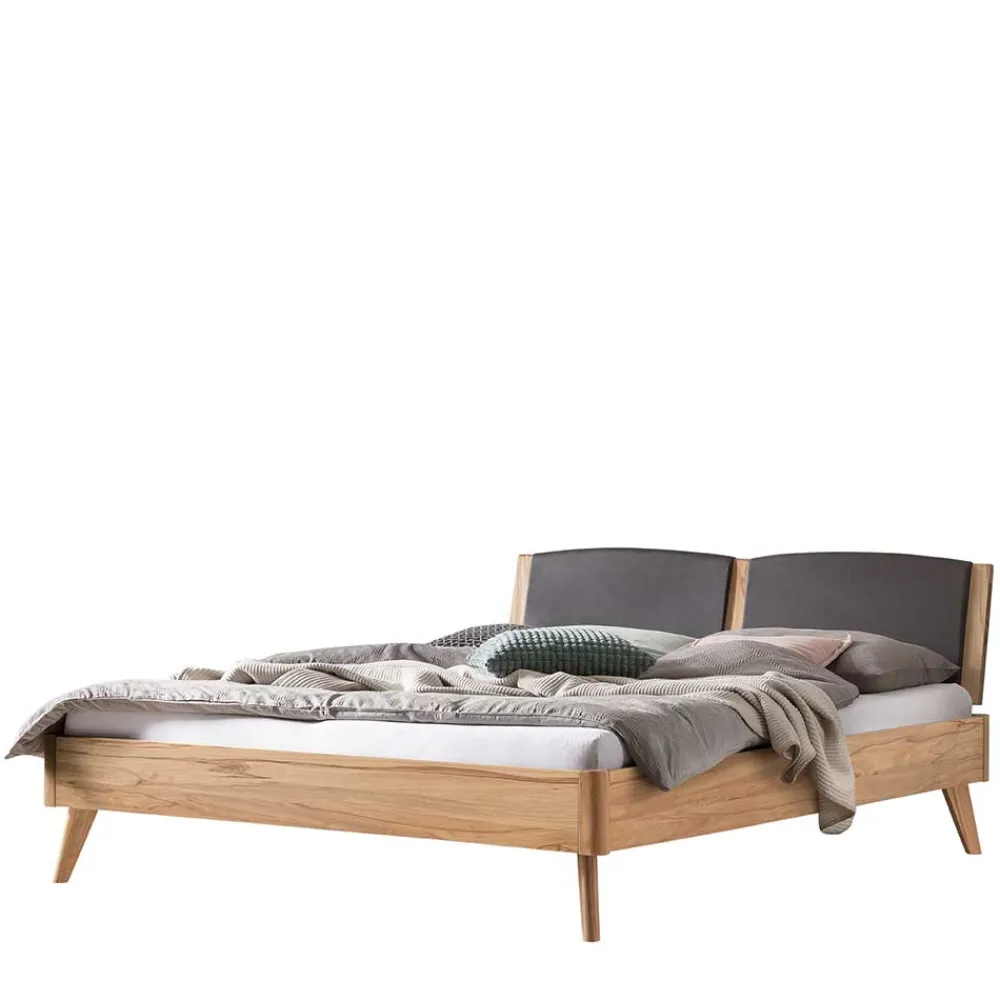 Wohnen Massives Bettgestell aus Wildbuche 140x200 - Telgada