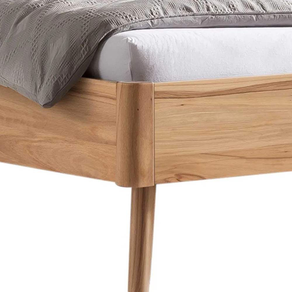 Wohnen Massives Bettgestell aus Wildbuche 140x200 - Telgada