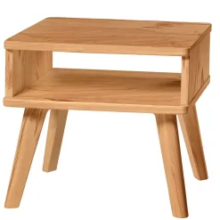 Wohnen Massives Bettgestell aus Wildbuche 140x200 - Telgada