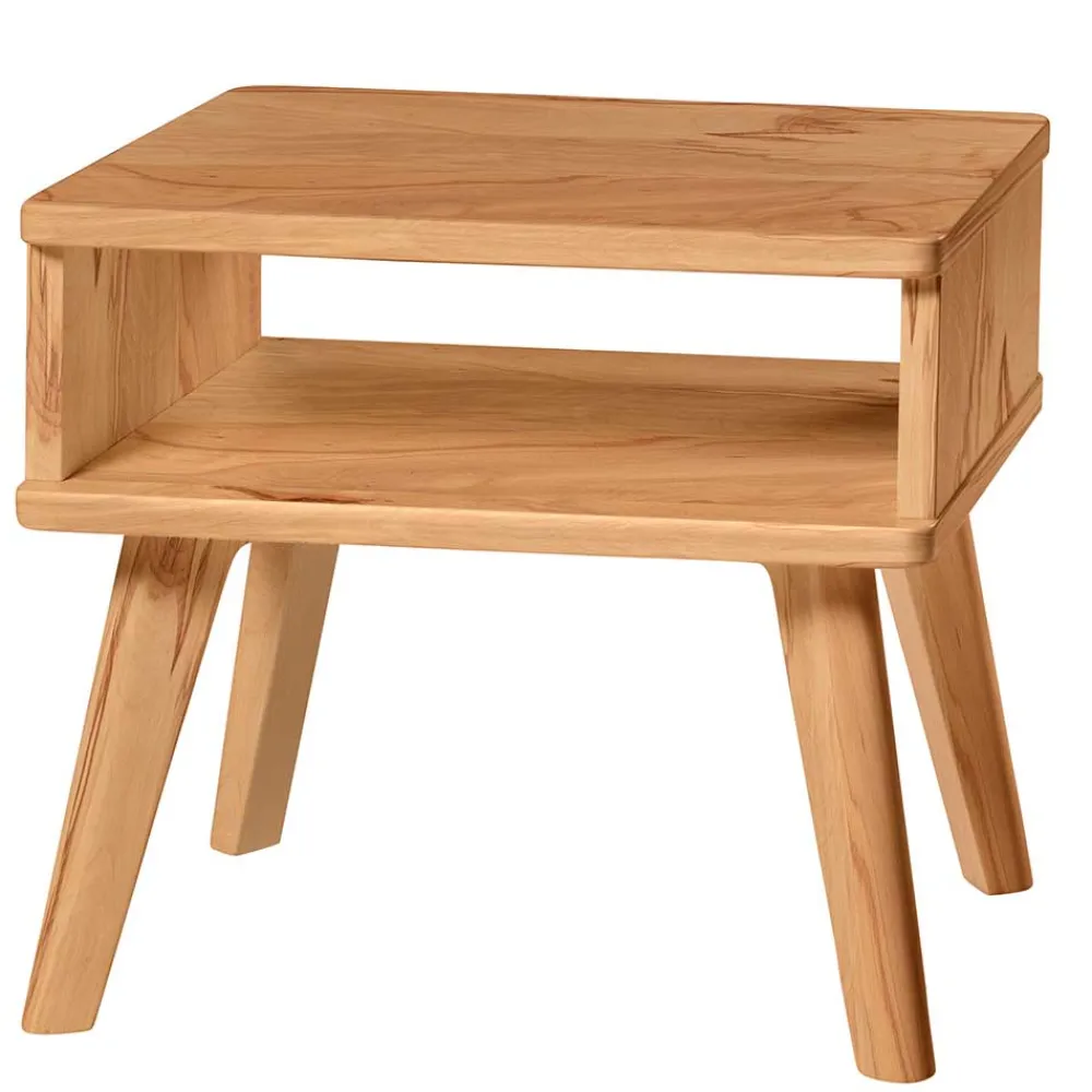 Wohnen Massives Bettgestell aus Wildbuche 140x200 - Telgada