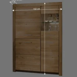 Wohnen Massives Highboard mit vier Türen - Loitons