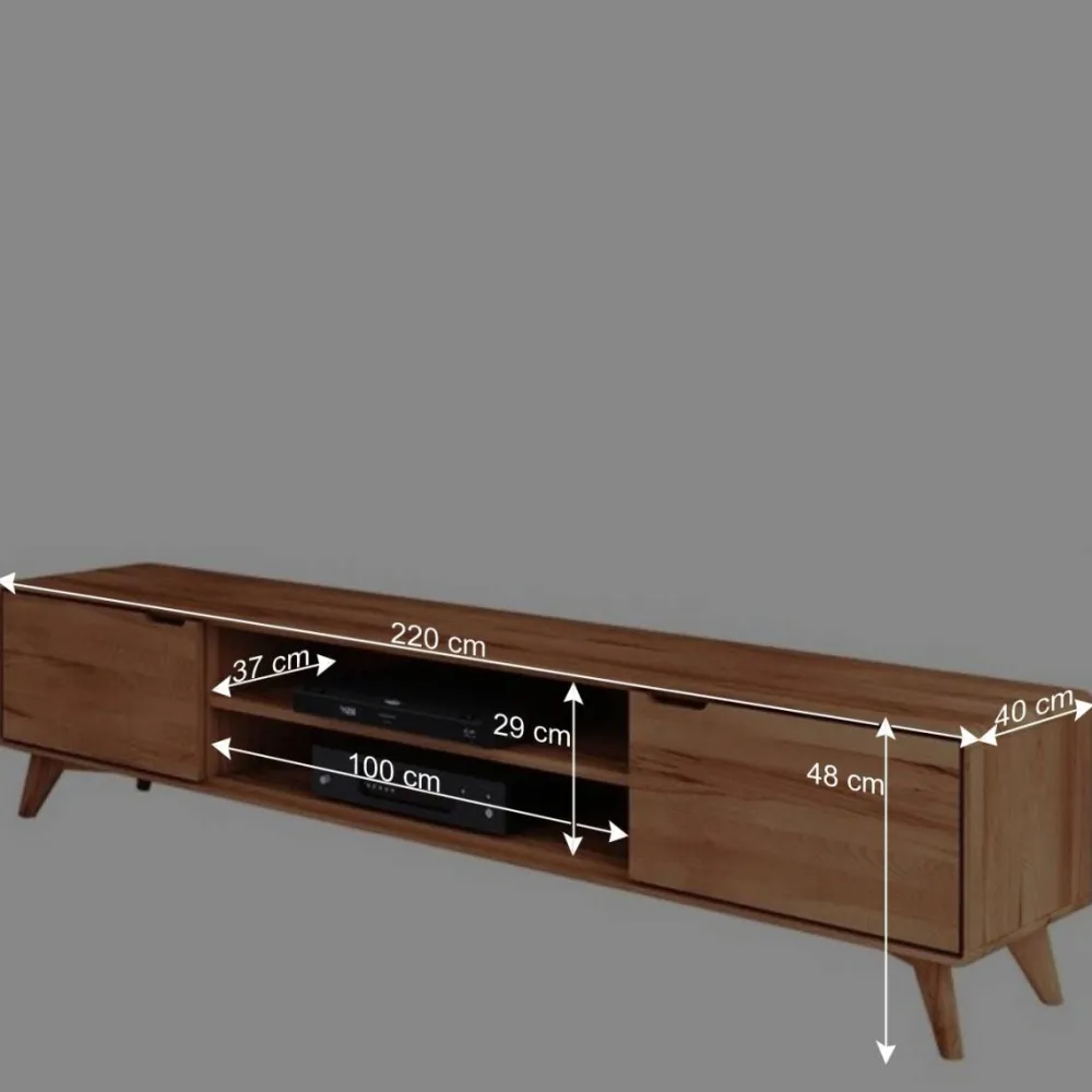 Wohnen Tv & Hifi-Möbel|Tv & Hifi-Möbel*Massives TV Element aus geölter Kernbuche - Junola