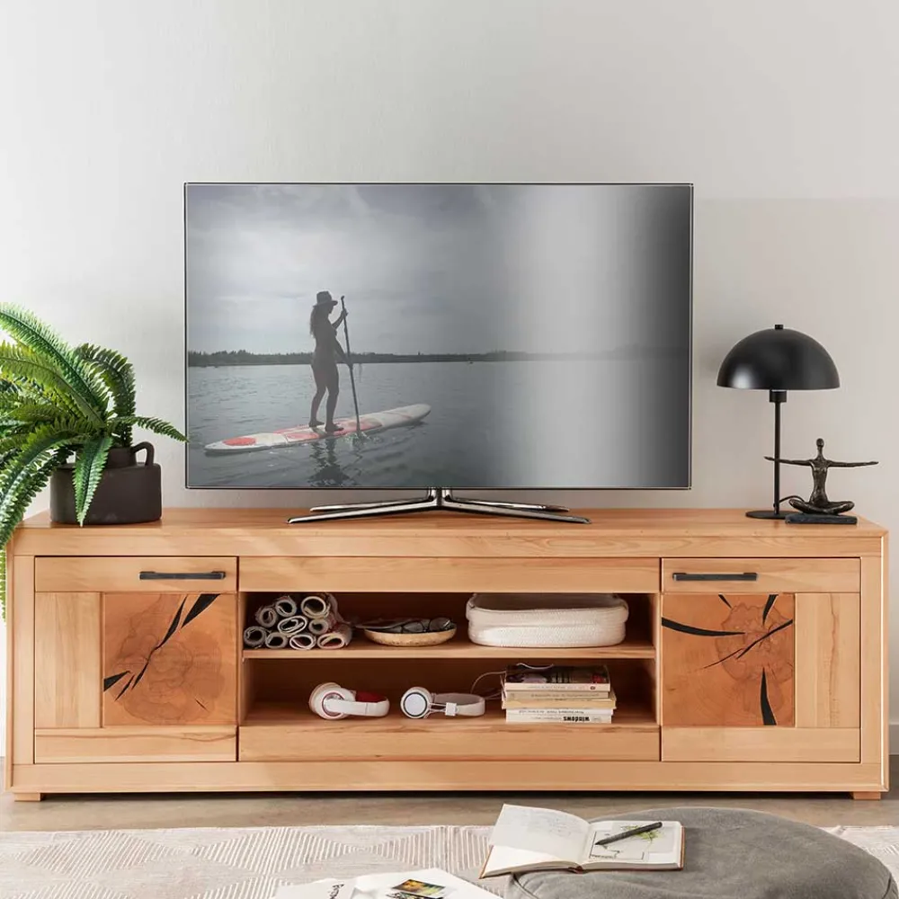 Wohnen Sideboards & Kommoden|Sideboards & Kommoden*Massives TV-Board aus geölter Kernbuche - Sarosca