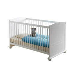 Wohnen Babybetten*Massivholz Babybett Narcisso in Weiß