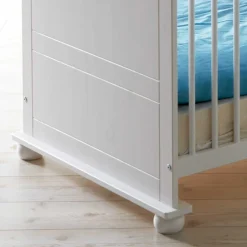 Wohnen Babybetten*Massivholz Babybett Narcisso in Weiß