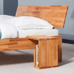 Wohnen Massivholz Bett Narkondam aus Kernbuche