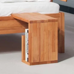 Wohnen Massivholz Bett Narkondam aus Kernbuche