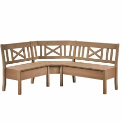 Wohnen Küchenbänke|Esszimmerbänke*Massivholz Eckbank Giurgia aus Kiefer Landhaus